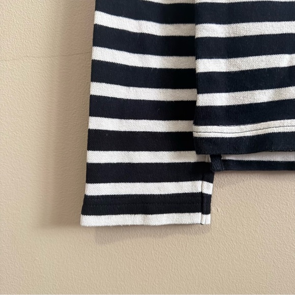 100% Cotton Knitted Sailor Breton Stripe Shirt Muji Unisex Boatneck Longsleeve - Picture 5 of 10